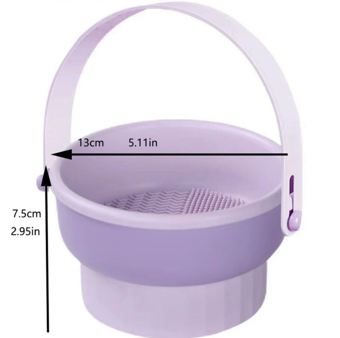 Folding Makeup Brush Cleaning Bowl, Detachable Makeup Brush Cleaner, Women Makeup Cleaner Drying Tools Folding Makeup Brush Cleaning Bowl, Detachable Makeup Brush Cleaner, Women Makeup Cleaner Drying Tools